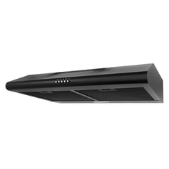 Cosmo Cosmo 30 in. Delta Collection Ducted Under Cabinet Range Hood, Button Controls, Reusable Filters, LED Lights in Matte Black - COS-5MU30-BK