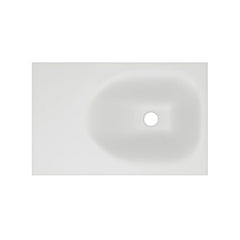 Swiss Madison Lisse 24" Rectangle Concrete Wall-Mount Bathroom Sink in Taupe with Matte Black Frame