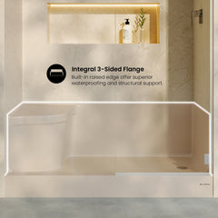 Swiss Madison Aquatique 60" x 32" Right Drain, Shower Base - SM-SB538 - The Home Selection