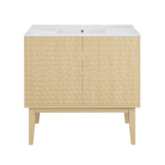 Swiss Madison Bosse 36" Freestanding Bathroom Vanity with 3-Hole Widespread Sink Top - SM-BV8802