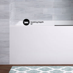 Swiss Madison Voltaire 54" X 30" Right-Hand Drain Alcove Bathtub with Apron - SM-AB558 - The Home Selection