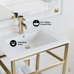Swiss Madison Pierre 24" Wall-Mounted Bathroom Vanity - SM-BV552 - The Home Selection