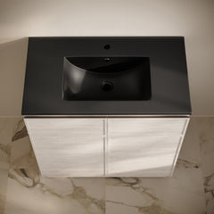 Swiss Madison St. Tropez 36" Freestanding Bathroom Vanity with Black Sink Top - SM-BV0802