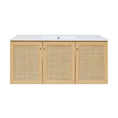 Swiss Madison Classe 48" Wall-Mounted Bathroom Vanity with 3-Hole Widespread Sink Top - SM-BV2807