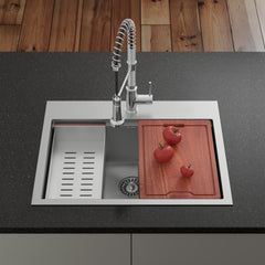 Swiss Madison Ravi Single Basin 30 x 22 Topmount Kitchen Workstation Sink - SM-KT776 - The Home Selection