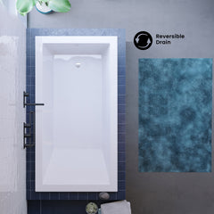 Swiss Madison Voltaire 66 "x 36" Reversible Drain Drop-In Bathtub - SM-DB568 - The Home Selection