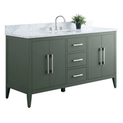 Vanity Art 60'' Single Bathroom Vanity with Engineered Marble Countertop - CVI60S