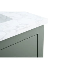 Vanity Art 60'' Single Bathroom Vanity with Engineered Marble Countertop - CVI60S