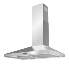 Cosmo 30" Stainless Steel Wall Mount Range Hood with Push Button Controls - COS-63024P