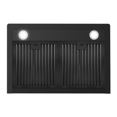 Cosmo Cosmo 30 in. Vista Collection 380 CFM Ducted Wall Mount Range Hood, Touch Controls, LED Lights, Matte Black - COS-63175S-BK
