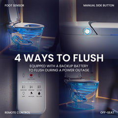 Swiss Madison ﻿﻿﻿Avancer Intelligent Tankless Elongated Toilet and Bidet, Touchless Vortex™ Dual-Flush 1.1/1.6 gpf - SM-ST060 - The Home Selection