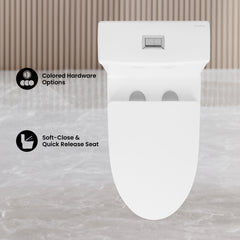 Swiss Madison Dreux One Piece Elongated Dual Flush Toilet with 0.95/1.26 GPF - SM-1T181 - The Home Selection
