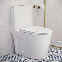 Swiss Madison St. Tropez One-Piece Elongated Toilet, 10" Rough-In 1.1/1.6 gpf - SM-1T274