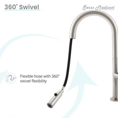 Swiss Madison Chalet Pull-Down Kitchen Faucet - SM-KF73
