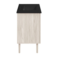 Swiss Madison Bron 36" Freestanding Bathroom Vanity with Black 3-Hole Widespread Sink Top - SM-BV6202