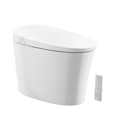Swiss Madison Viro V20 Smart Toilet 12” Rough-in ADA Height in Glossy White with Foam Shield, Integrated Tank, Auto Open/Close, Foot Sensor - SM-ST9502GW