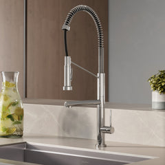 Swiss Madison Novuet Single Handle, Pull-Down Kitchen Faucet with Pot Filler SM-KF74