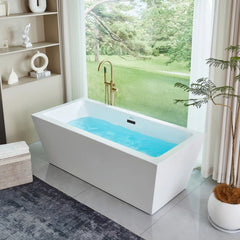 Vanity Art 67" Freestanding Soaking Bathtub - B8142