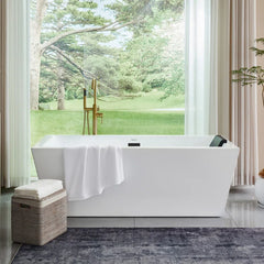 Vanity Art 67" Freestanding Soaking Bathtub - B8142