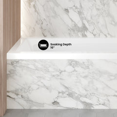 Swiss Madison Voltaire 54 in x 30 in Acrylic Glossy White, Alcove, Integral Right-Hand Drain, Bathtub - SM-AB563 - The Home Selection