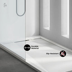 Swiss Madison Terre C Series 60" x 32" Reversible Drain Shower Base - SM-SB556