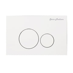 Swiss Madison Ivy Wall-Hung Toilet Bundle 0.8/1.6 GPF Dual Flush with White Flush Plate - SM-WT0901