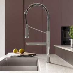 Swiss Madison Novuet Single Handle, Pull-Down Kitchen Faucet with Pot Filler SM-KF74