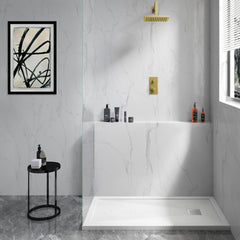 Swiss Madison Terre B Series 48" x 32" Reversible Drain Shower Base - SM-SB557 - The Home Selection