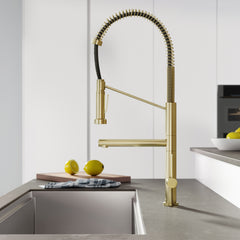Swiss Madison Novuet Single Handle, Pull-Down Kitchen Faucet with Pot Filler SM-KF74