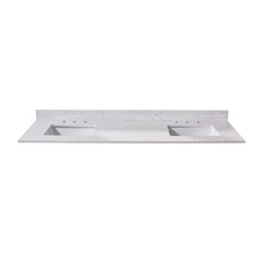 Altair Trento 73. in Engineered Stone Vanity Top in Aosta White with White Sink