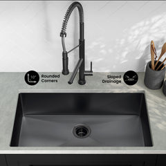 Swiss Madison Rivage 32" x 19" Single Basin, Undermount Kitchen Sink - SM-KU701