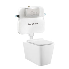 Swiss Madison Concorde Back to Wall Concealed Tank Toilet Bowl Bundle in Glossy White - SM-WK555-01C