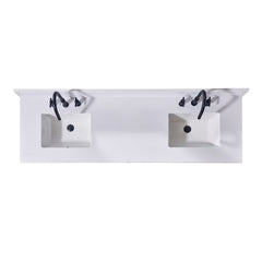 Altair Andalo 73. in Engineered Stone Vanity Top in Snow White with White Sink