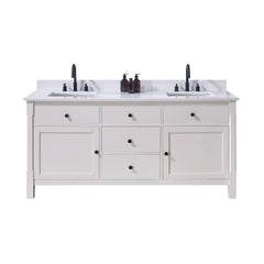 Altair Andalo 73. in Engineered Stone Vanity Top in Snow White with White Sink