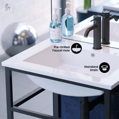 Swiss Madison Pierre 24" Wall-Mounted Bathroom Vanity - SM-BV552 - The Home Selection