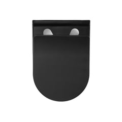 Swiss Madison Ivy Wall-Hung Toilet Bundle 0.8/1.6 GPF Dual Flush with Black Flush Plate - SM-WT0902
