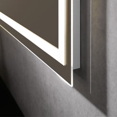 Altair Genova 72" Rectangle Frameless Modern Bathroom/Vanity LED Lighted Wall Mirror