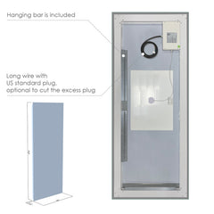 Altair Genova 72" Rectangle Frameless Modern Bathroom/Vanity LED Lighted Wall Mirror