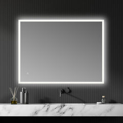 Altair Cassano Rectangle 40" Frameless Modern Bathroom/Vanity LED Lighted Wall Mirror