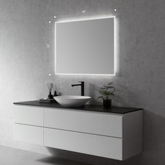Altair Cassano Rectangle 40" Frameless Modern Bathroom/Vanity LED Lighted Wall Mirror