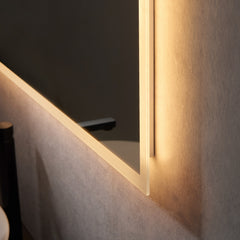 Altair Cassano Rectangle 40" Frameless Modern Bathroom/Vanity LED Lighted Wall Mirror