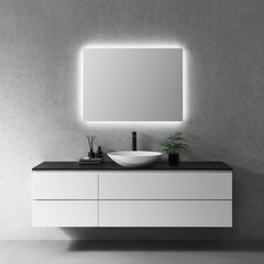 Altair Cassano Rectangle 40" Frameless Modern Bathroom/Vanity LED Lighted Wall Mirror