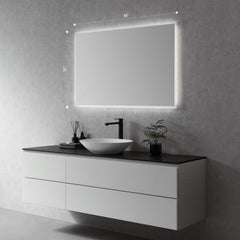 Altair Cassano Rectangle 48" Frameless Modern Bathroom/Vanity LED Lighted Wall Mirror