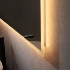 Altair Cassano Rectangle 48" Frameless Modern Bathroom/Vanity LED Lighted Wall Mirror