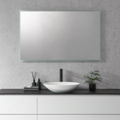 Altair Cassano Rectangle 48" Frameless Modern Bathroom/Vanity LED Lighted Wall Mirror