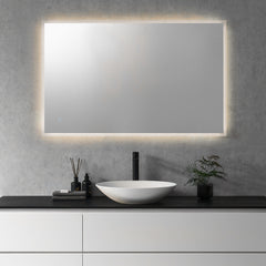 Altair Cassano Rectangle 48" Frameless Modern Bathroom/Vanity LED Lighted Wall Mirror
