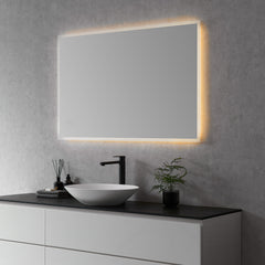 Altair Cassano Rectangle 48" Frameless Modern Bathroom/Vanity LED Lighted Wall Mirror
