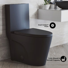 Swiss Madison St. Tropez One-Piece Elongated Toilet, 10" Rough-In 1.1/1.6 gpf - SM-1T274
