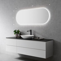 Altair Borgo Oval_x000D_ 60" Frameless Modern Bathroom/Vanity LED Lighted Wall Mirror