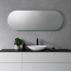 Altair Borgo Oval_x000D_ 60" Frameless Modern Bathroom/Vanity LED Lighted Wall Mirror